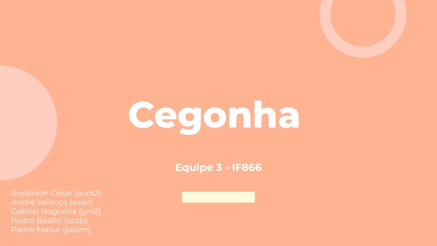 Cegonha, recomendação de nomes de bebê (2021.2)