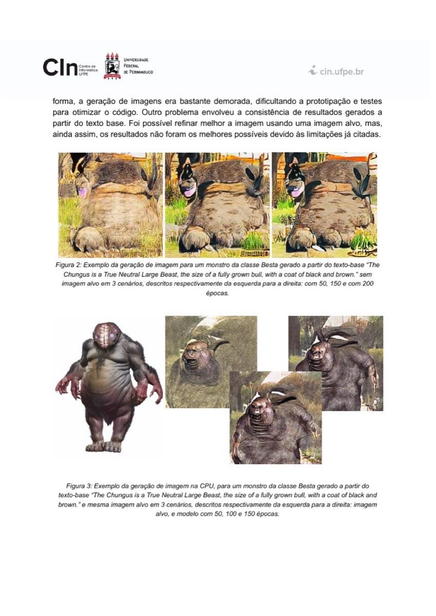 Página do relatório