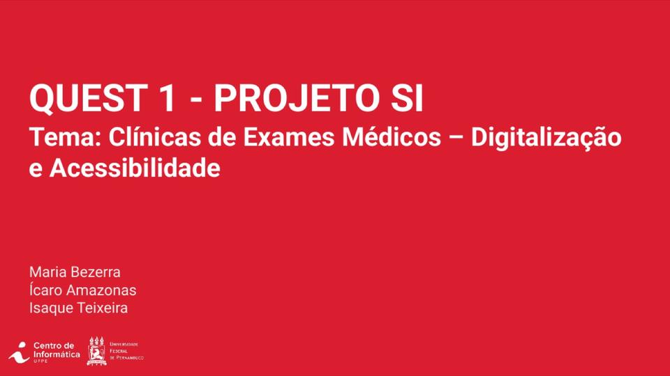 Quest 1 — clínicas de exames