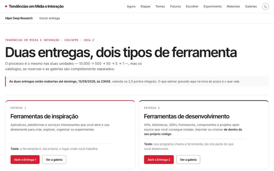 O Hiper Deep Research: o funil e o recado escrito para a IA do aluno