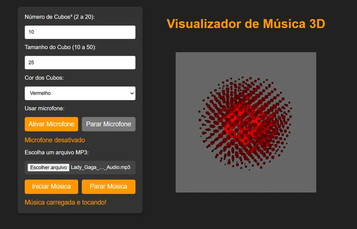 Visualizador de Música 3D