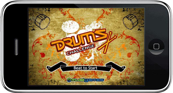 Drums Challenge para iPhone (2009): batalha de bateria no esquema